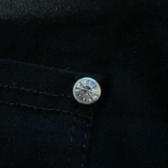 Soho Maternity size Medium leggings stretch knit with rhinestone accents - Picture 6 of 6